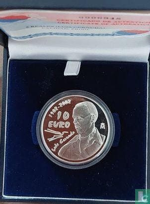 Spanje 10 euro 2002 (PROOF) 100th anniversary of the bir..., Postzegels en Munten, Munten | Europa | Euromunten, Verzenden, Goud