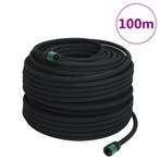 vidaXL Druppelslang 0,6 100 m rubber zwart, Tuin en Terras, Verzenden, Nieuw