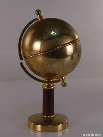 BOLA EL MUNDO - Sigarettendoos - Messing, Brons -, Antiek en Kunst