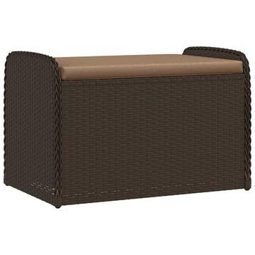 Banc de rangement polyrotin marron - Retour client -61%, Verzenden