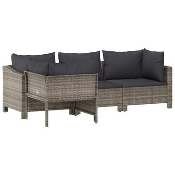 Loungeset grijs | 43% korting | Retour deal, 4 zitplaatsen, Verzenden, Nieuw, Loungeset