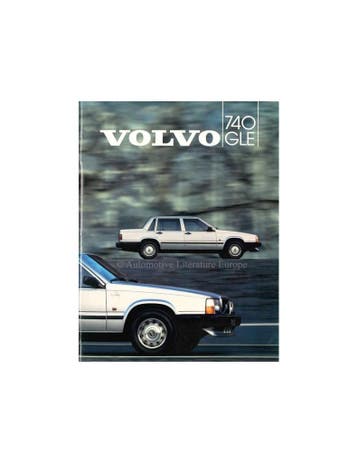 1984 VOLVO 740 GLE BROCHURE NEDERLANDS