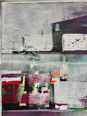 Jean Orange (1958-2025) - Abstraction Géométrique (Vendu, Antiquités & Art