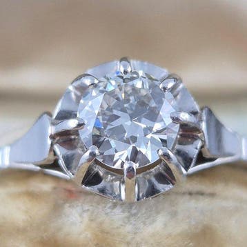Zonder minimumprijs - Ring Platina - 0.50ct. tw. Diamant, Nieuw