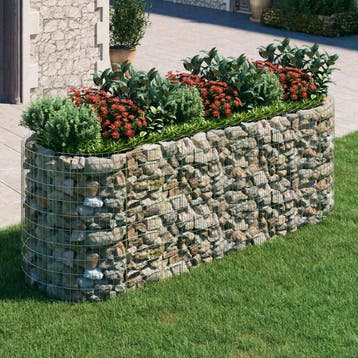 vidaXL Gabion plantenbak verhoogd 300x100x100 cm, Verzenden