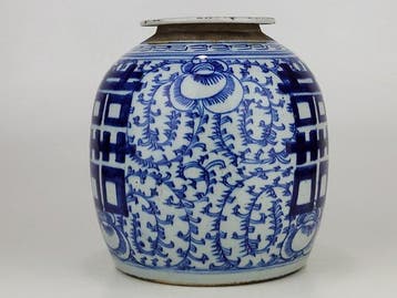 Pot - Porselein - Double Happiness Jar
