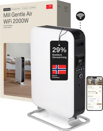 Mill OIL2000WIFI3 - WiFi-geïntegreerde design olieradiator -, Doe-het-zelf en Bouw, Verzenden, Zo goed als nieuw