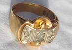 Bague - 18 carats Or jaune Diamant (Naturelle) - Diamant