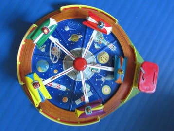 Schopper - Blikken speelgoed - Giant Rocket carrousel -