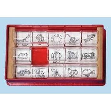 Plaatjes stempels 1 rood, Verzenden