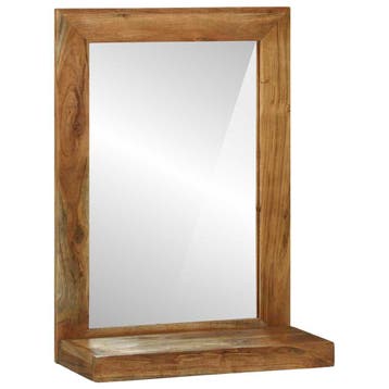vidaXL Badkamerspiegel Bruin 50 x 22 x 70 cm Massief Acacia, Verzenden, Nieuw