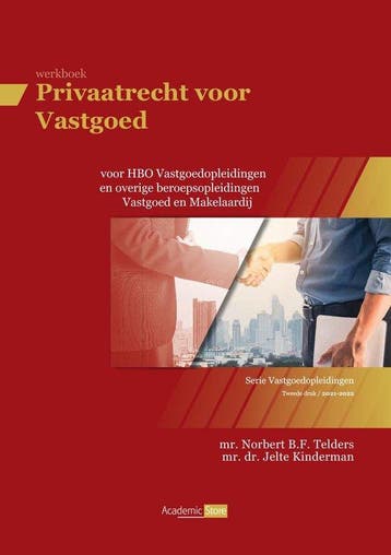 Privaatrecht voor Vastgoed-Werkboek / Serie Vastgoed, Verzenden, N.B.F. Telders