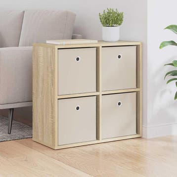 vidaXL Dressoir Sonoma Eik 59,5 x 27 x 57 cm, Verzenden, Nieuw