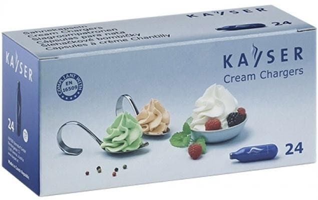 Slagroompatronen cap. 24st Kayser, Articles professionnels, Horeca | Équipement de cuisine, Envoi