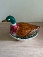 Plat de cuisson - zoomorphe canard - Céramique, Glacis,