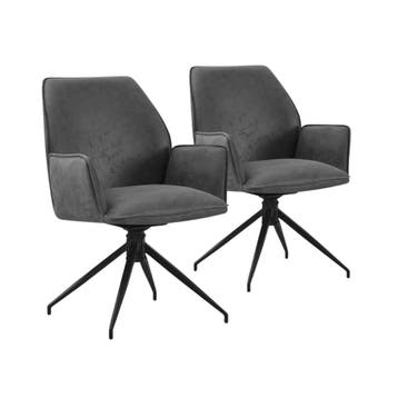 2dekans | Multifurn Jill Eetkamerstoel Set van 2 - Linnen, Huis en Inrichting, Stoelen, Ophalen of Verzenden, Nieuw