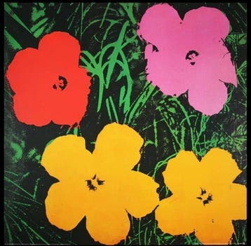 Andy Warhol - Flowers, 1964. AW Estate Seal. Special