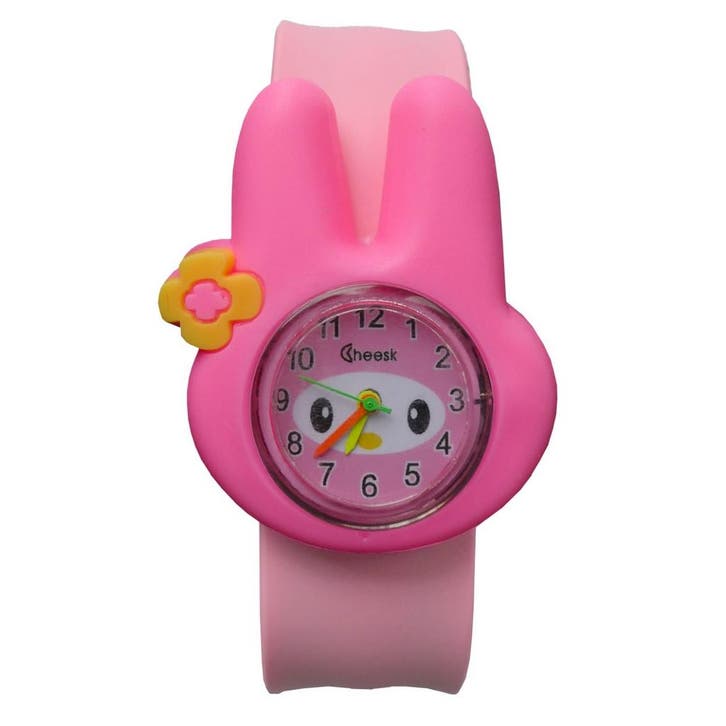 Fako - Kinderhorloge - Slap On Mini - Konijn - Roze, Handtassen en Accessoires, Horloges | Kinderen, Verzenden