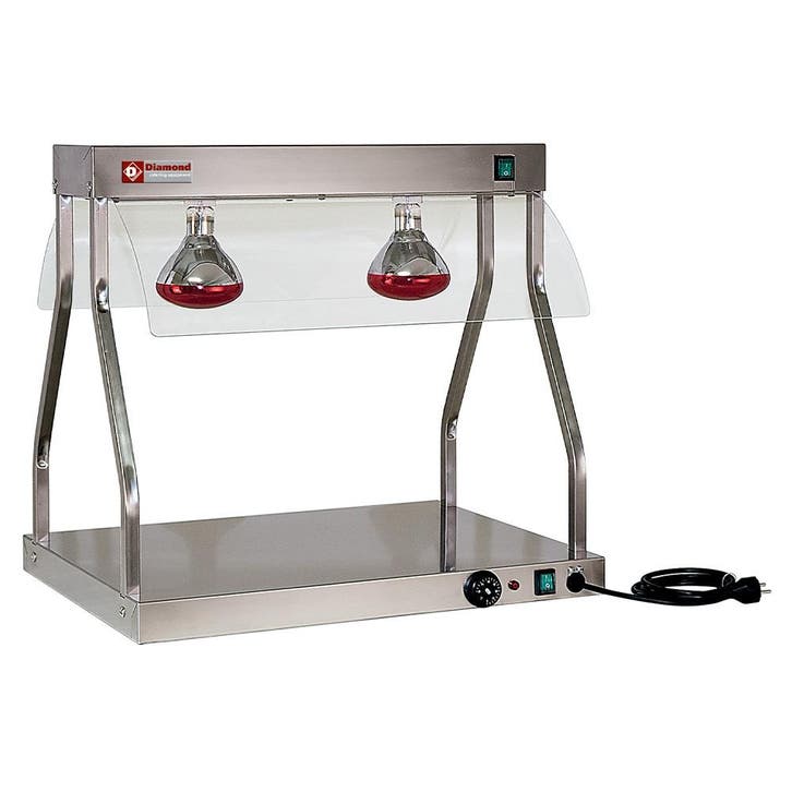 Warmhoudplaat + Infraroodlampen | 30°C/90°C | 2x 0.25kW +, Articles professionnels, Horeca | Équipement de cuisine, Envoi