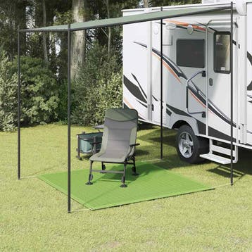 vidaXL Tenttapijt 200x200 cm HDPE lichtgroen, Verzenden, Nieuw