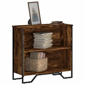 vidaXL Boekenkast 80x31x74,5 cm bewerkt hout gerookt, Verzenden, Nieuw