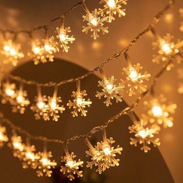 2dekans | Giftmas LED Lichtgordijn Sneeuwvlokken –, Ophalen of Verzenden, Nieuw