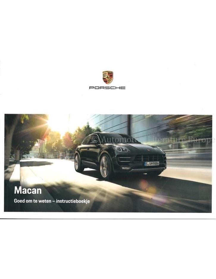 2018 PORSCHE MACAN INSTRUCTIEBOEKJE NEDERLANDS, Auto diversen, Handleidingen en Instructieboekjes, Ophalen of Verzenden