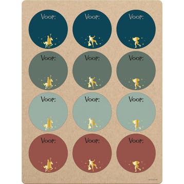 Naamstickers Cadeau Welkom Sint En Piet 12st, Verzenden