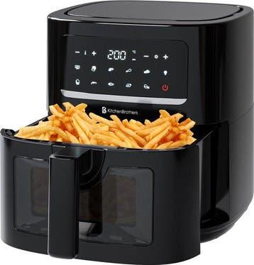 2dekans | KitchenBrothers Airfryer XL - 6L - 1600W -, Huis en Inrichting, Keuken | Potten en Pannen, Ophalen of Verzenden, Nieuw