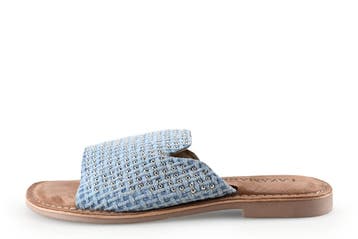 Lazamani Slippers in maat 39 Blauw, Slippers, Lazamani, Zo goed als nieuw, Verzenden