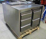 RVS Koelwerkbank, Saladette met 7 lades en een trekdeur,, Nieuw in verpakking