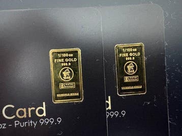 2 x 1/100 oz - Goud .999 - Heimerle + Meule (Zonder