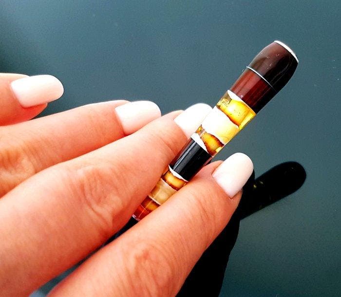 Zonder minimumprijs - Sigarettenhouder - Amber mondstuk voor, Verzamelen, Rookartikelen, Aanstekers en Luciferdoosjes