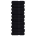 vidaXL Washandjes FROGN 10 st 30x30 cm 360 g/m² zwart, Verzenden