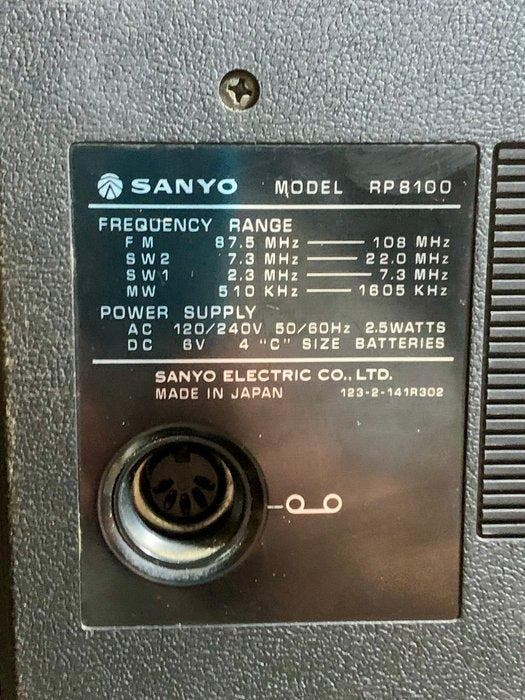 Sanyo - RP8100 Draagbare radio, TV, Hi-fi & Vidéo, Radios