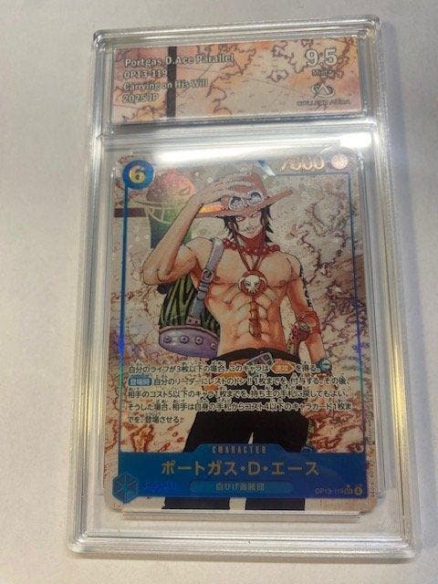 Bandai - 1 Graded card - One Piece - Portgas D. Ace Foil -, Hobby & Loisirs créatifs, Jeux de cartes à collectionner | Autre