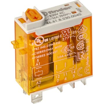 Finder Relais Miniature Industriel 16A 230VAC Contact AgNi -, Verzenden