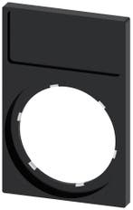 Siemens SIRIUS ACT Porte-Étiquette 22mm Cadre Noir -, Bricolage & Construction, Électricité & Câbles, Verzenden