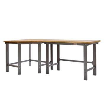 Werkbank hoekopstelling - Hoek werkbank 260 cm lang grijs, Doe-het-zelf en Bouw, Werkbanken, Ophalen of Verzenden, Nieuw