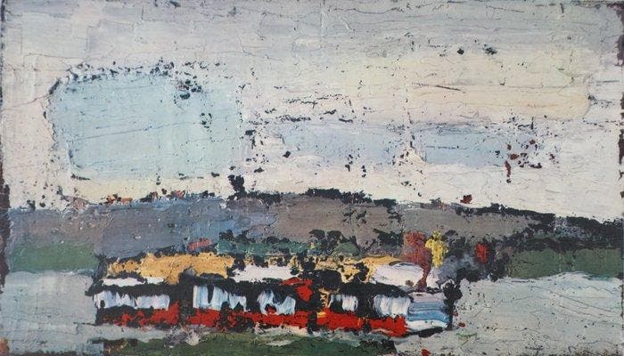 Nicolas de Staël (1914-1955) - Bateau sur la Seine, Antiquités & Art, Antiquités | Autres Antiquités