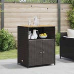 vidaXL Kast met plank Zwart 70 x 50 x 87 cm Polyester en, Verzenden, Nieuw