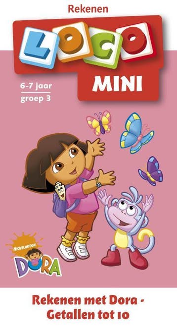 Rekenen met Dora - getallen tot 10 / Mini Loco / 1 M. Junga, Boeken, Verzenden, Zo goed als nieuw, M. Junga