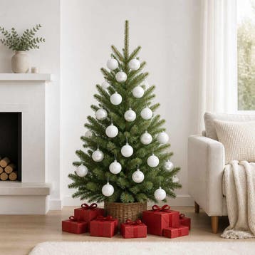 vidaXL Kerstballenset 75 st Wit 6 cm Polystyreen, Verzenden, Nieuw