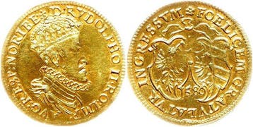 Duitsland, Nürnberg, Stad. Goldgulden 1580, Äußerst selten,