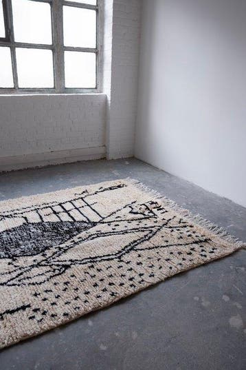 Karpet - Tapis berbère Beni Ouarain fait main avec des, Maison & Meubles