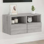 vidaXL Tv-wandmeubel 60x30x30 cm bewerkt hout grijs sonoma, Verzenden