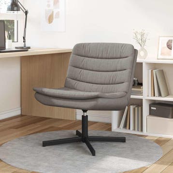 vidaXL Draaistoel Taupe 63 x 75 x 76 cm Stof, Verzenden, Nieuw