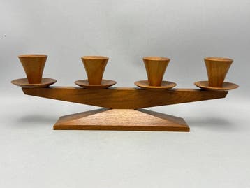Kandelaar - Hout - MidCentury Modern design