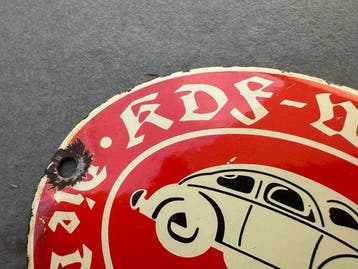 Emailleplaat KdF-Wagen Volkswagen Kever Emaille VW - Emaille