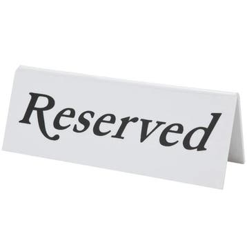 Tafelbordjes | Kunststof | Reserved | 2-zijdig | 10 Stuks, Articles professionnels, Verzenden